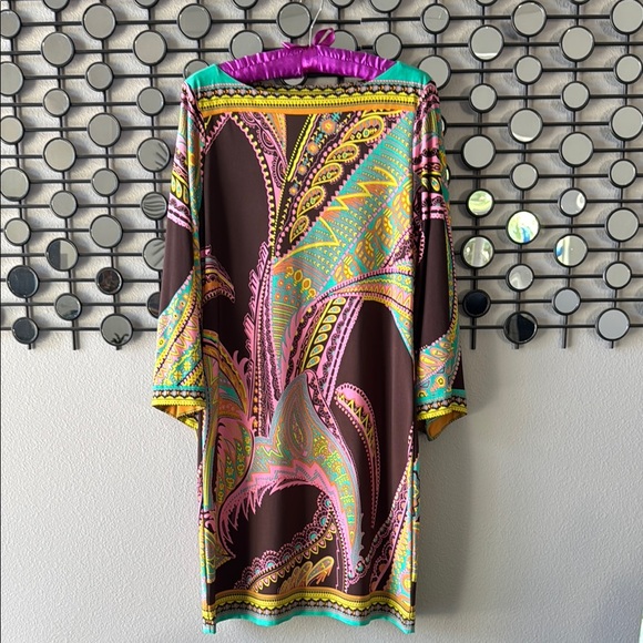 Boho  Paisley Print Dress - Picture 1 of 8